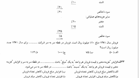 کتاب مجموعه پرسش های چهار گزینه ای حسابداری صنعتی جمشید اسکندری PDF